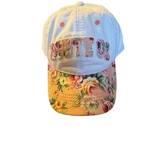 Route 66 Pink Floral Appliquéd Cap by Real Time